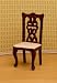 Mahogany Dining Room Chair Dollhouse Miniature