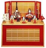 一秀 作 ひな人形 木目込 雛人形 五人飾 安土雛 145号 収納