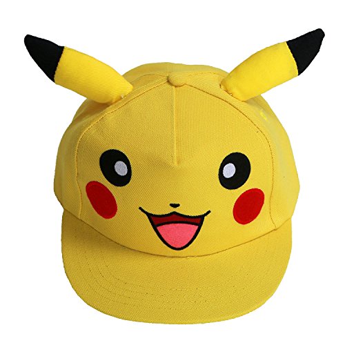 XCOSER New Version V6 Pokemon Ash Hat Ketchum Baseball Hat Cap Adult Pikachu A