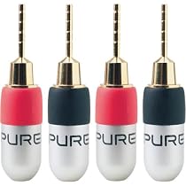 Belkin PureAV AV54005 Do-It-Yourself Gold Speaker Pins, 4-Pack