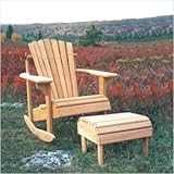 IMAGE OF Adirondack Rocker and Footrest/End Table Set