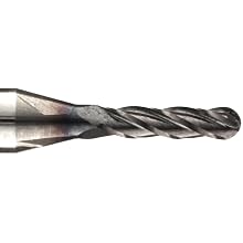 Niagara Cutter CB430 Carbide Ball Nose End Mills, Inch, TiAlN Finish, Roughing and Finishing Cut, 30 Degree Helix, For Use With All Materials