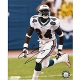 Chris Chambers Autographed Miami Dolphins (White Jersey) 8x10 Photo