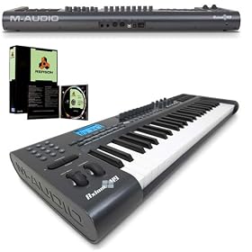 1 M-Audio Axiom 49 Key USB MIDI Keyboard + Propellerhead Reason 4.0 FULL Version + 2 Unique Squared Vinyl Stickers