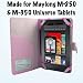 Maylong M-250 or M-350 7" Universal Tablet Pink Leather Executive Folio Case / Cover