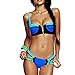 iecool Women's Sexy Zip Style Push Up Bikini Set Sexy Banded Swimsuits Swimwear