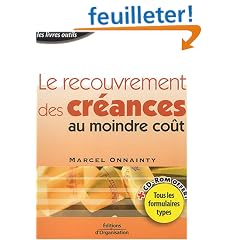 Le Recouvrement des cr�ances au moindre co�t (1 livre + 1 CD-Rom)