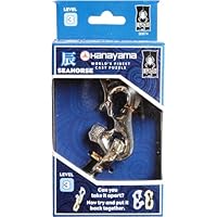 BePuzzled Hanayama Cast Metal Brainteaser Puzzles - Hanayama Seahorse Puzzle (Level 3)
