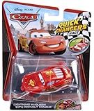 Disney / Pixar CARS 2 Movie 155 Quick Changers Race Lightning McQueen with PopOut Tongue
