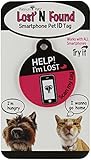 Platinum Pets The Original Smartphone Dog ID Tag with GPS, Medium, Pink