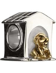 Authentic Chamilia Silver & YG Dog House Charm - Retired