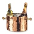 Old Dutch 882 10.25 x 7.5 x 7 Inch Decor Copper Double Chiller with Aluminum Insert - 7 Qt