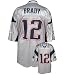 Tom Brady New England Patriots Silver NFL Replica Jersey