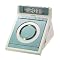 CD Clock Radio with Nature Sounds - Silver/ Blue (T609SL)