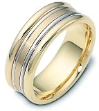 8mm modern wedding band ring (Platinum)