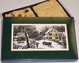 Scotts Cakes Maple and Maple Walnut Fudge Combo 1 lb. Ribbon n Holly Box