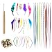 SHANY Cosmetics Feather Hair Extension Kit, 8 Ounce (Feather Hair, Hook, Beads, Feather Grizzly Solid Mix All-In-One) -100 Piece
