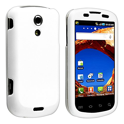 eForCity Snap-on Rubber Coated Case Compatible with Samsung? Epic 4G, White