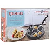 Ebelskiver Filled Pancake Pan + The Great Breakfast Book by Nordic Ware