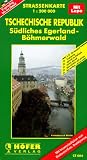 Höfer Straßenkarten, Tschechische Republik, Südliches Egerland-Böhmerwald: 2-sprachige Ausgabe. (CS 004)