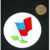 3 button pin printed with country, international, western samoa by Shop Zeus
