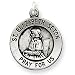 Sterling Silver Antiqued Saint Elizabeth Seton Medal