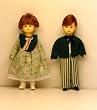 Erna Meyer Flexible Dollhouse Miniature Girl & Boy Doll Set