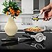 Stainless Steel Kitchen Lemon/Lime Squeezer-Professional Durable Citrus Press-Silicone Grip Handles-Extract Every Drop of Juice-Best Handheld Press for Home Cooks & Restaurant Chefs-FREE LEMON ZESTER