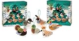 Set of Audubon Game Bird Holiday Ornaments: Audubon Plush Bird with Authentic Sound