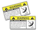 Anti Theft GPS Tracking System Warning Sticker Decal Safety