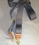 Patented Black, Mens clip-on suspenders