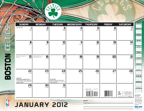 2012 BOSTON CELTICS 22X17 DESK CALENDAR