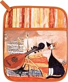 Produkt-Bild: ROSINA WACHTMEISTER by ULSTER WEAVERS Topflappen - Serie ' musical cat ' - Katzen Motiv