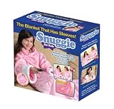 SNUGGIE FOR KIDS WITH FUR CUFFS, SLIPPER SOCKS AND DESIGNED WITH STARS AND CROWNS - PRINCESS PINK - NEW FOR 2010!