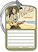 Vintage Hawaiian Art Luggage Tag - Aloha from Hawaii