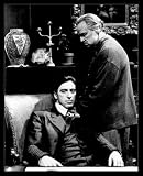 The Godfather (Pacino and Brando) Glossy Black Wood-Mounted Photograph - Movie - 8 X 10