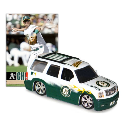 Oakland Athletics MLB Cadillac Escalade with Eric Chavez Trading Card