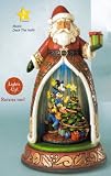 Disney Traditions Santa with Christmas Tree Musical Figure: Mickey's Tree Trimming Party