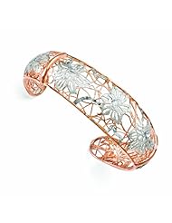 Leslies Sterling Silver Pink & White Bangle