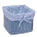 Baby : Set of 2 Blue Baskets with Blue Gingham Liners