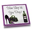 Imprinted "Wine Shop Till You Drop" Napkin - Pack of 20