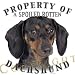 dachshund6 - Dachshund BLACK Mousepad Dog Mouse Pad Property Of