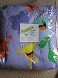 Divatex Kids Twin Bedding Comforter Blue with Fun Monsters