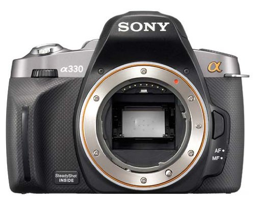Sony SLR-Digitalkamera Alpha DSLR-A330 Gehäuse schwarz/anthrazit