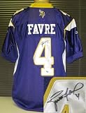 Brett Favre Autographed/Hand Signed Home Reebok On Field Minnesota Vikings Jersey