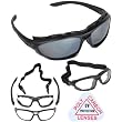 TSD Tactical Air Soft Safety Goggles or Glasses (Silver Mirror)