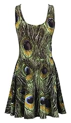 Sleeveless Above the Knee Floral Print Feathers Polyester  Dress