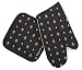 Ladybugs Lady Bugs Oven Mitt Potholder Set Kitchen Tailgating for OUTDOOR INDOOR or COOKING Accessories make Great Best Unique CHRISTMAS GIFT IDEAS for HIM or HER Men Ladies Woman Women Chef POT HOLDERS