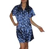 2PC SLEEPWEAR SET: MLB San Diego Padres Womens Gorgeous Pajama / Loungewear Set - Blue (Size: L)