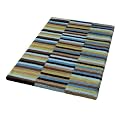 Badteppich Durchmesser Badvorleger Badmatte 70x120 cm aqua